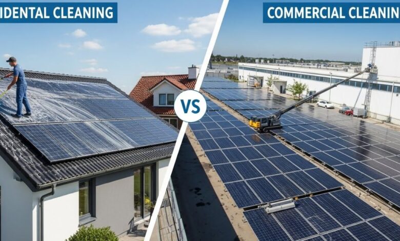 Residential vs Commercial Solar Panel Cleaning Costs – A Complete Guide