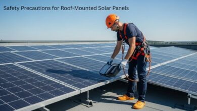 Safety Precautions for Roof-Mounted Solar Panels