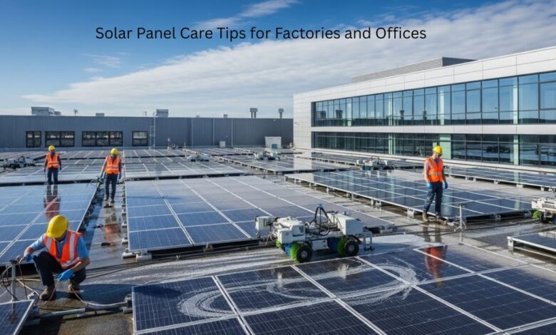 Solar Panel Care Tips for Factories and Offices